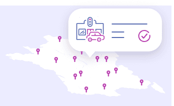 illustration carte auto-école